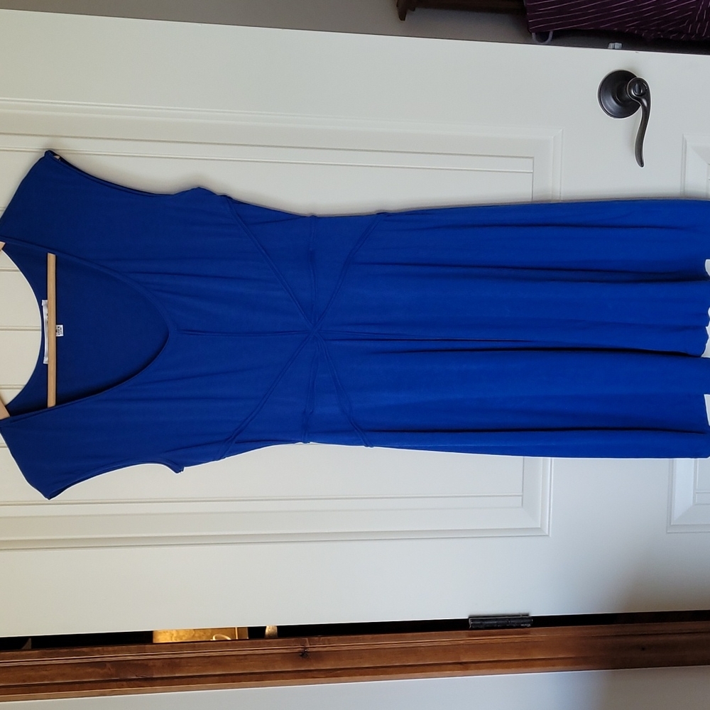 Max Studio blue knit dress